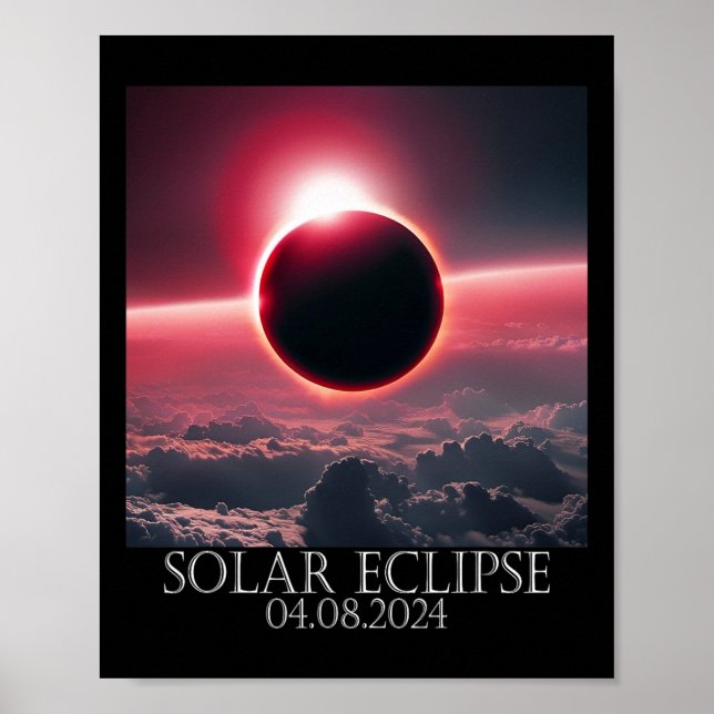 Solar Eclipse April 2024 04.08.24  Poster (Front)