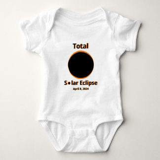 Solar Eclipse April 2024 Modern Baby Bodysuit