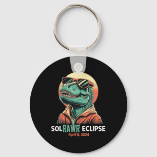 Solar Eclipse April 8 2024 Eclipse Kids Boys Trex Key Ring