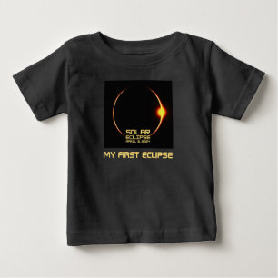 Solar Eclipse April 8, 2024 My First Eclipse Baby T-Shirt