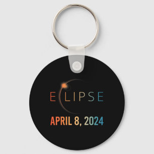 Solar Eclipse April 8 2024 Total Solar Eclipse  Key Ring