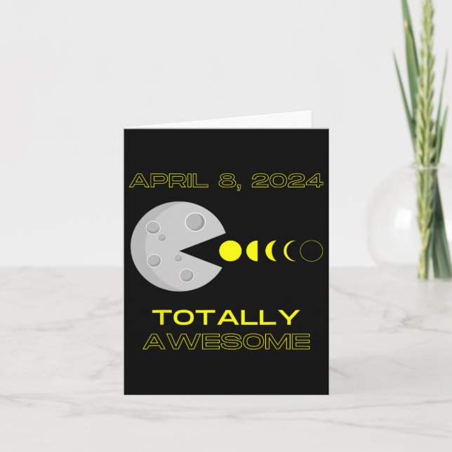 Solar Eclipse - April 8  Card (Front)