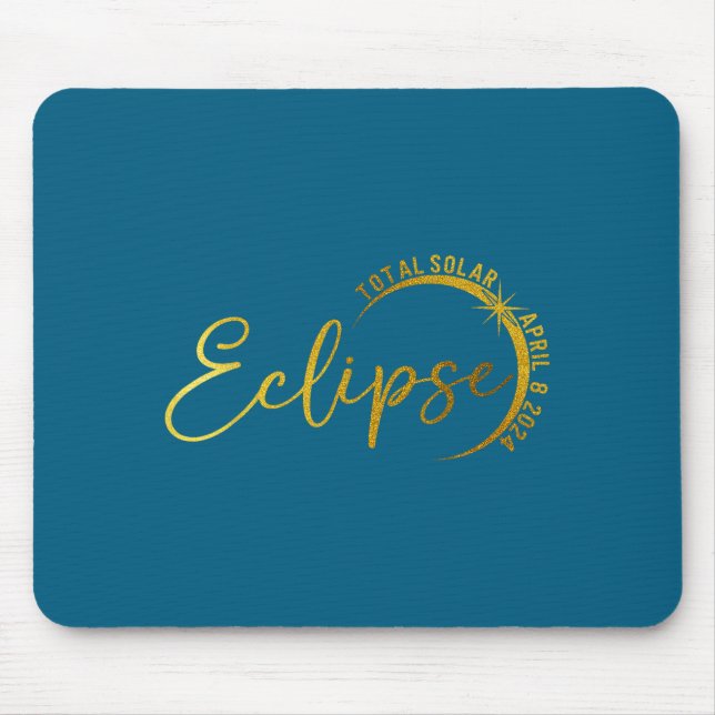 Solar Eclipse April 8 Totality Mouse Pad (Front)