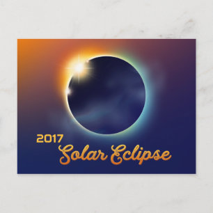 Solar Eclipse   Astronomy Party Invitation Postcard