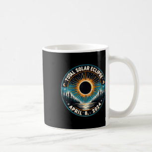 Solar Eclipse Astronomy Vintage 2024 Solar Eclipse Coffee Mug