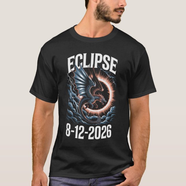 Solar Eclipse August 12,2026 Group Matching Shirt (Front)