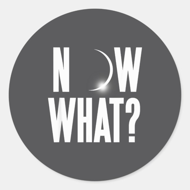 Solar Eclipse August 2017 Classic Round Sticker (Front)