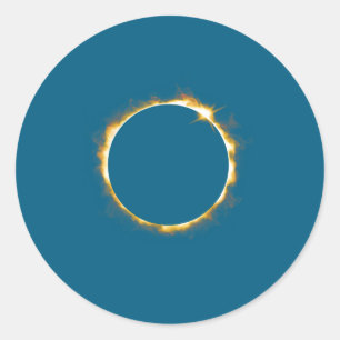 Solar Eclipse August 21 2017 Classic Round Sticker