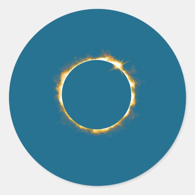 Solar Eclipse August 21 2017 Classic Round Sticker (Front)