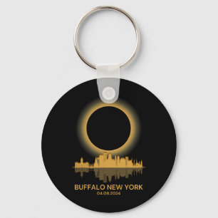 Solar Eclipse Buffalo New York Souvenir Totality Key Ring