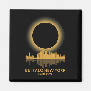 Solar Eclipse Buffalo New York Souvenir Totality Magnet