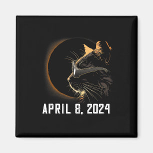Solar Eclipse Cat Solar Eclipse Glasses Cat Magnet
