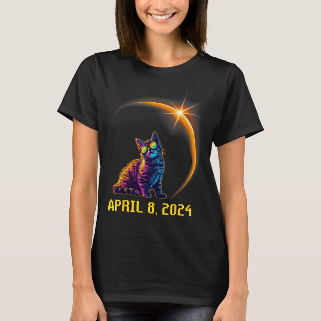 Solar Eclipse Cat Solar Eclipse T-Shirt (Front)