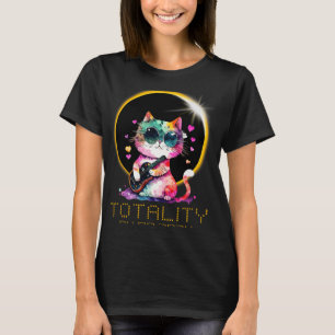 Solar Eclipse Cat Wearing Solar Eclipse Glasses T-Shirt