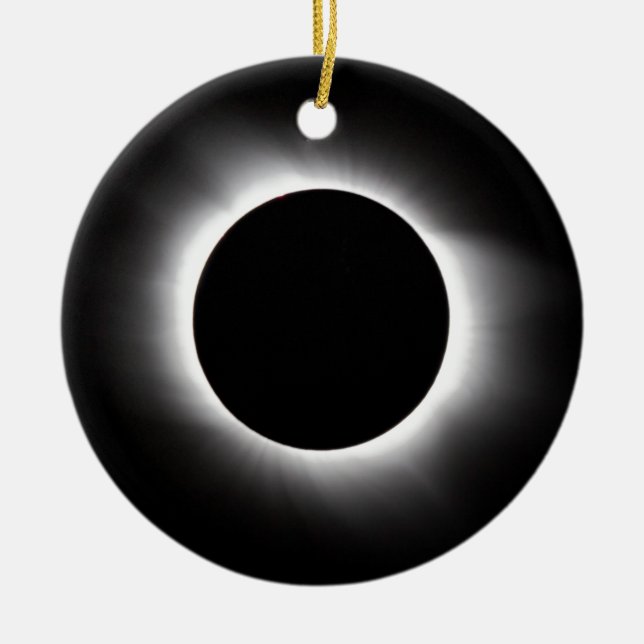 Solar eclipse ceramic ornament (Front)