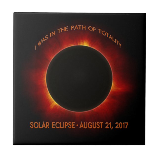 Solar Eclipse Ceramic Tile (Front)