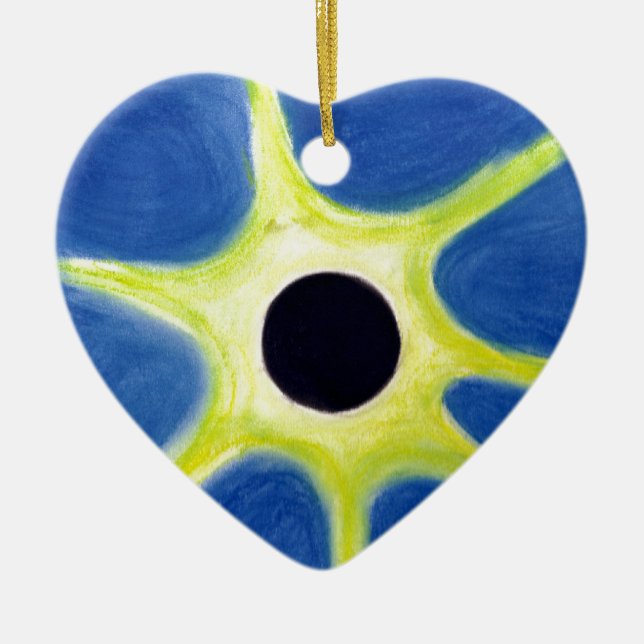 solar eclipse ceramic tree decoration (Front)