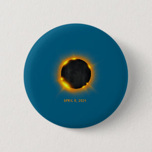 Solar Eclipse Design 6 Cm Round Badge