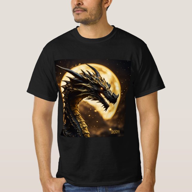Solar Eclipse Dragon 2024 or Add Name Men's T-Shirt (Front)
