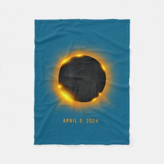 Solar Eclipse Fleece Blanket