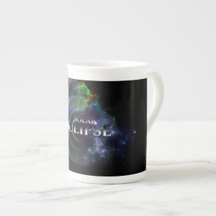 Solar Eclipse Fractal Art Spacescape Bone China Mug