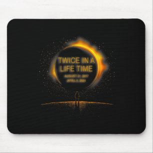 Solar Eclipse Funny Twice In Lifetime 2024 Solar E Mouse Pad