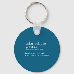 Solar Eclipse Glasses Key Ring