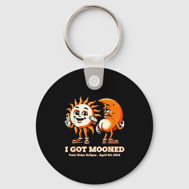 Solar Eclipse Got Mooned Total Key Ring (Front)