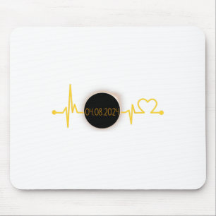 Solar Eclipse Heartbeat Total Solar Eclipse April Mouse Pad