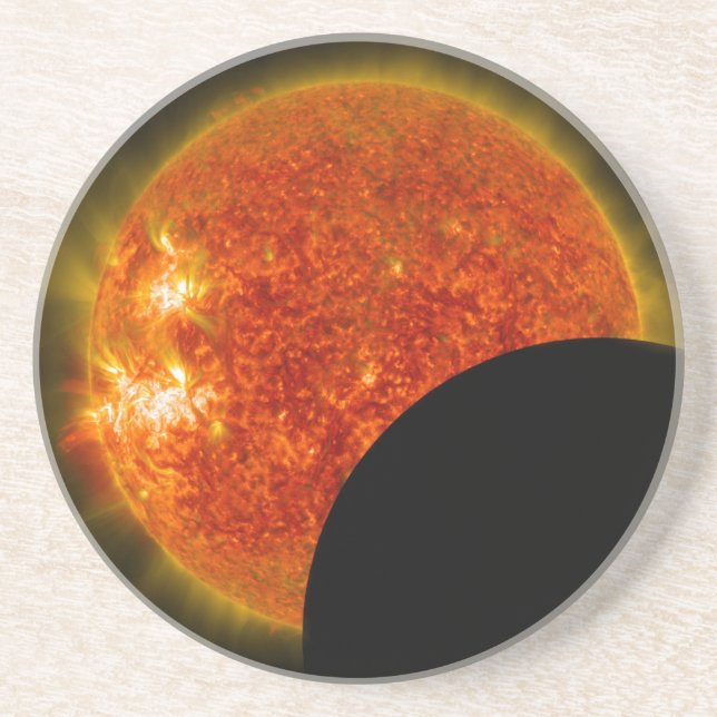 Solar Eclipse in Progress Coaster (Front)