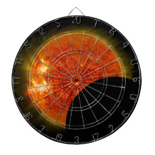 Solar Eclipse in Progress Dartboard