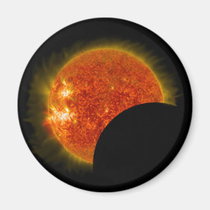 Solar Eclipse in Progress Magnet