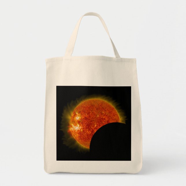 Solar Eclipse in Progress Tote Bag (Front)