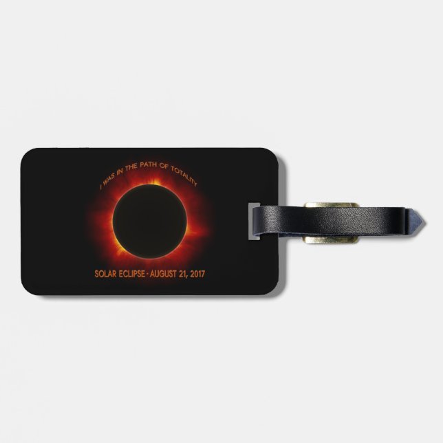Solar Eclipse Luggage Tag (Back Horizontal)