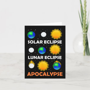 Solar Eclipse Lunar Science Teacher Space Eclipse  Card