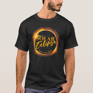 Solar Eclipse March 29 2025 Commemorative T-Shirt