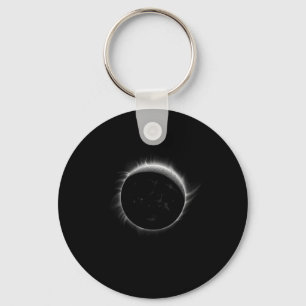 Solar Eclipse Moon And Sun Cool Event Graphic Key Ring