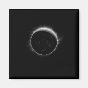 Solar Eclipse Moon And Sun Cool Event Graphic Magnet
