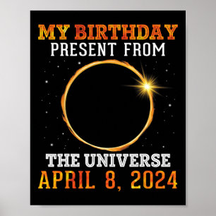 Solar Eclipse My Birthday Present From The Univers Poster