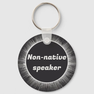 Solar Eclipse Native English International Travel Key Ring