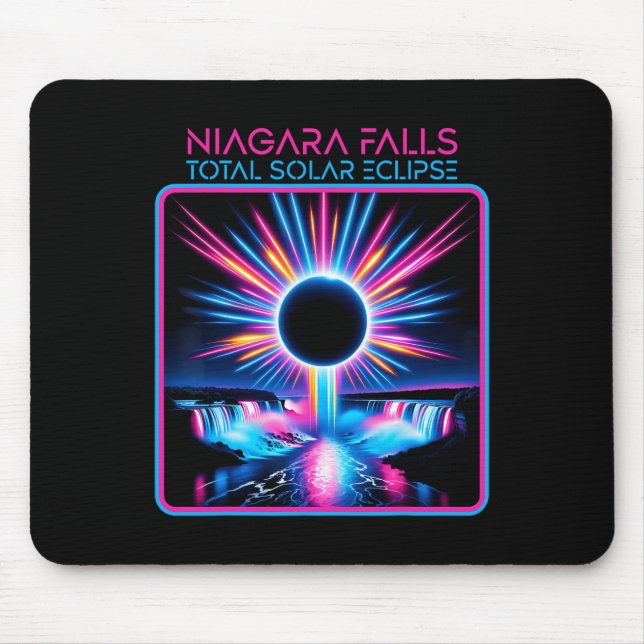 Solar Eclipse Niagara Falls Totality Event Souveni Mouse Pad (Front)