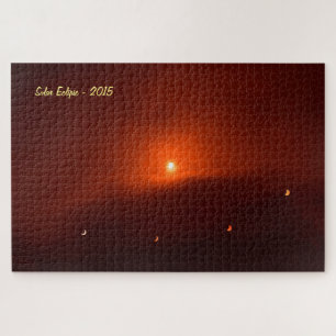 Solar Eclipse over Somerset, 2015. Jigsaw Puzzle