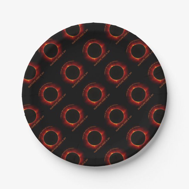Solar Eclipse Paper Plate (Front)