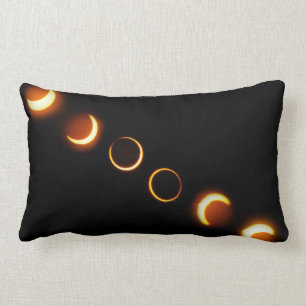 Solar Eclipse Phases Throw Pillow