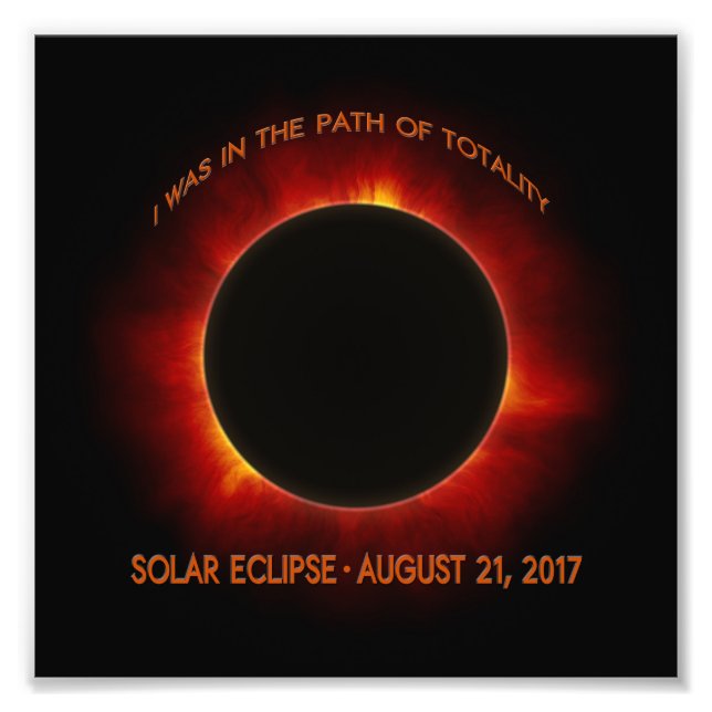 Solar Eclipse Photo Print (Front)