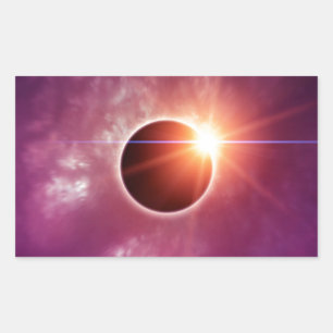 Solar Eclipse Rectangular Sticker