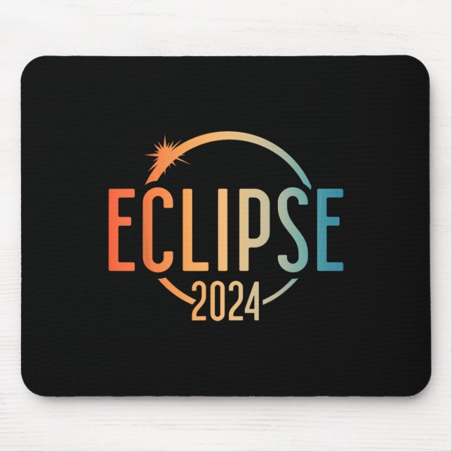 Solar Eclipse Shirt 2024 Total Solar Eclipse 4.08. Mouse Pad (Front)