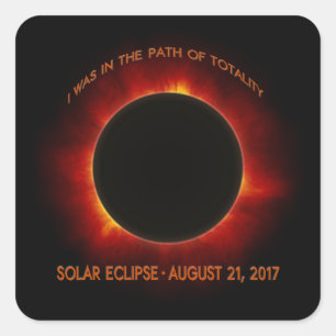 Solar Eclipse Square Sticker