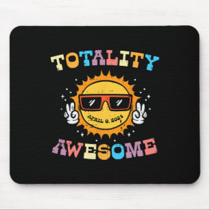 Solar Eclipse Sun Totality Awesome 04.08 2024 Kids Mouse Pad