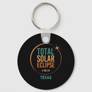 Solar Eclipse Texas April 8 2024 Total Totality Key Ring